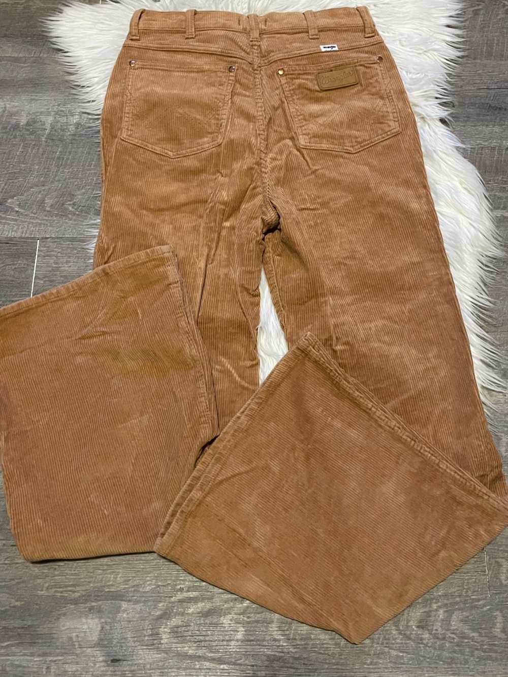 Wrangler Wanderer Women's Camel Corduroy Bootcut Pants